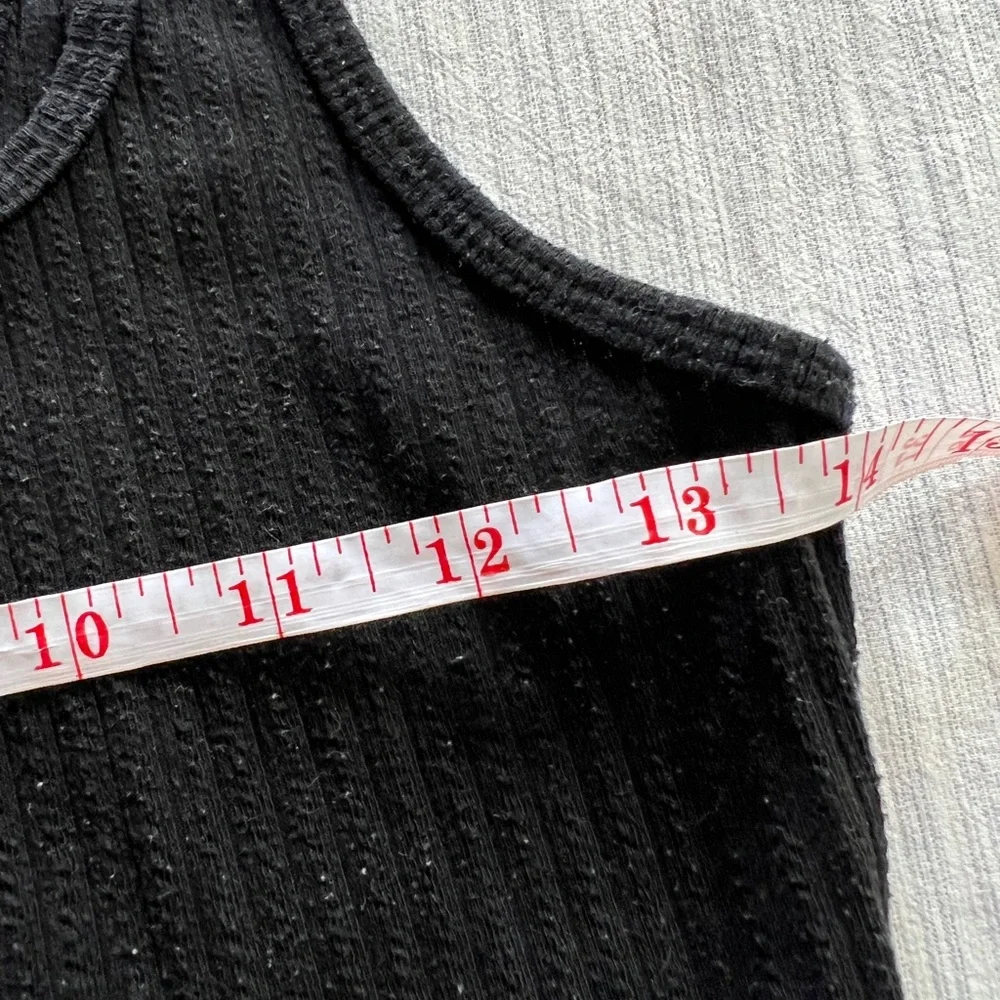 Hollister Black Ribbed Crop Tank Top - Picture 5 of 6